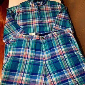 Crown & Ivy Madras Anorak Jacket